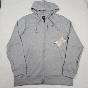 Skechers Go Lounge Long Sleeve Zip Up Gray Hoodie Sweatshirt Size Men's Large - Picture 1 of 11