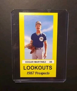 1987 Chattanooga Lookouts Rookie EDGAR MARTINEZ Seattle Mariners - Picture 1 of 1