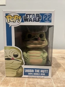 Funko Pop! Vinyl: Star Wars - Jabba the Hut #22 Large Font Blue Box Bobble-head - Picture 1 of 6