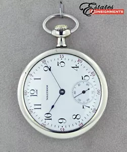 Vintage 1913 Waltham Traveler Model 1908 size 16s Silverode case Pocket Watch - Picture 1 of 8