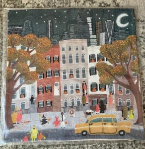 West Elm CITY Trick or Treat Pillow Cover NEW - Picture 1 of 18