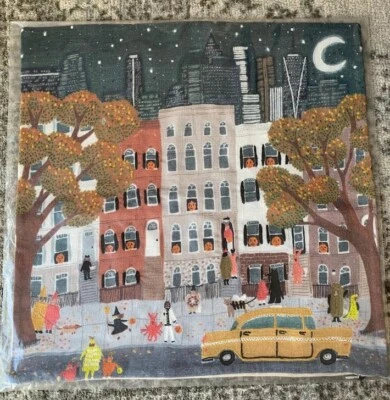 West Elm CITY Trick or Treat Pillow Cover NEW - Image 1 of 4