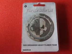 Warhammer 40k Forgeworld DKK Death Korps of Krieg Grenadier Heavy Flamer Team GW - Picture 1 of 3