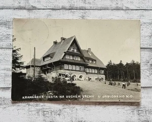 AK Kramaroca Chata Suchem Vrchu Jabloneho Architektur Gebäude Vintage Postkarte - Picture 1 of 2