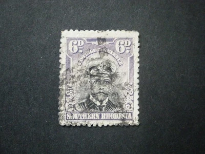 Southern Rhodesia KGV 1924 6d black & mauve SG7 GU - Image 1 of 2