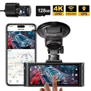 REDTIGER FTNT 128GB Karte 4K Dashcam vorne und hinten, Touchscreen 3,18 Zoll - Bild 1 von 11