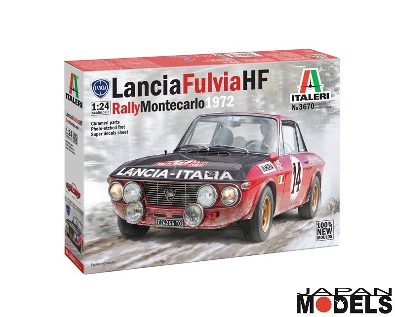 LANCIA FULVIA HF Rally Montecarlo 1972 Munari Italeri 3670 1/24 Model Kit