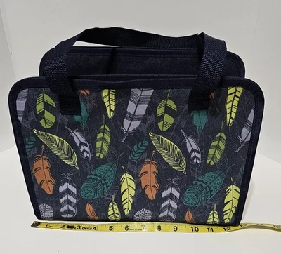 Thirty One Organizer Tote - Garden Party Falling Feathers - Creative carry bag - Image 1 of 4