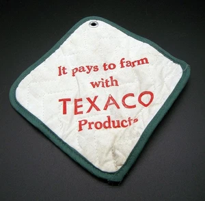 Vintage Texaco paga per la fattoria con prodotti Texaco padella cucina pad caldo - Foto 1 di 2