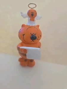 Heathcliff the Cat Angel Hat Christmas Ornament Vintage 1986 No Box - Picture 1 of 19