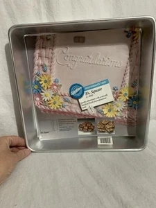Wilton Baking Performance Pan 13x9 Aluminum 505-1305 Cake Mold Rectangle Sheet - Foto 1 di 3