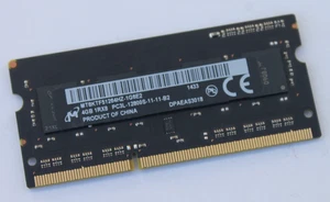Micron Apple 4GB PC3L-12800S DDR3 SODIMM Laptop RAM MT8KTF51264HZ-1G6E2 - Picture 1 of 3