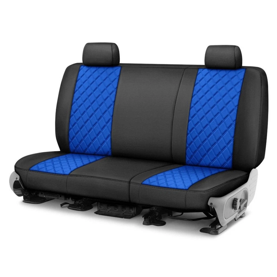 For Toyota Sienna 11-20 Neoprene 3rd Row Black & Blue Custom Seat Covers Foto 1 de 1