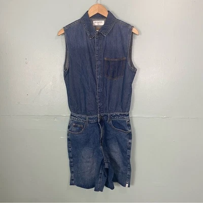 Macacão One Teaspoon Jackson azul Phoenix denim pequeno - Imagem 1 de 4