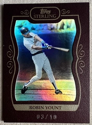 Robin Yount /10  Burgundy 2008 Topps Sterling SP RY8 #224 - Image 1 of 3