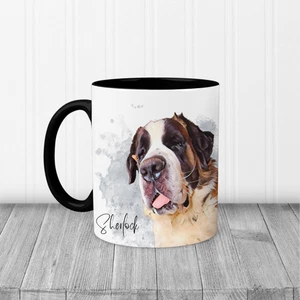 Personalised Custom Pet Portrait Photo Mug, BIrthday Mug, Pet Mug + Coaster - Picture 1 of 11