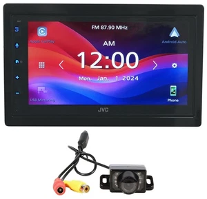 JVC KW-M590BT 6.8” Car Monitor Android/Carplay/USB Bluetooth Receiver+Camera - Picture 1 of 12