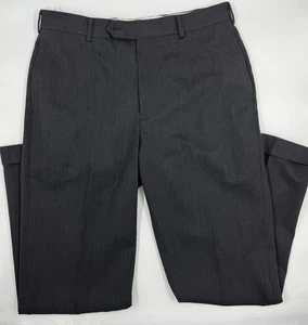 Brooks Brothers Men's Madison Dress Pants 34/32 Charcoal Wool Blend Classic Fit - Picture 1 of 9