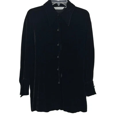 Túnica Top Express Mujer Vintage Manga Larga Gótica Vacaciones Grunge Negra Talla Pequeña Foto 1 de 4