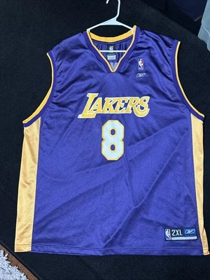 Camiseta Kobe Bryant Vintage Los Angeles Lakers Reebok Hombres 2XL NBA Mamba #8 Rara Foto 1 de 4