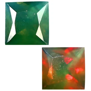 0.22 ct Princess (3.40 x 3.38mm) Unheated Natural Color Change Alexandrite - Picture 1 of 3