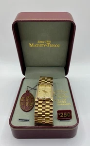 Neu im Karton Vintage Mathey-Tissot MT9265C goldfarbene Damenuhr, Japan Uhrwerk. " - Bild 1 von 24