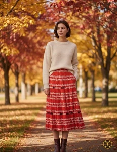 Gucci Langer Seidenrock mit Logo EU 36 / US Small - Bild 1 von 7