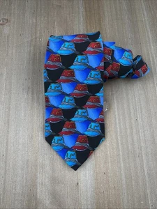 J. Garcia Silk Tie Race Record Dream Collection Nine Geometric W3.5xL56 USA - Foto 1 di 5