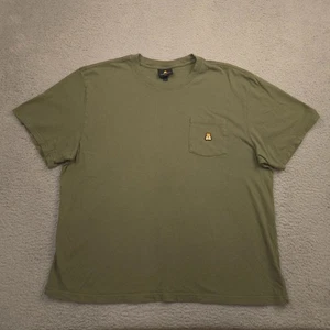 Teddy Fresh T-Shirt Men’s 3XL Olive Green Pocket Tee Bear Logo 100% Cotton - Picture 1 of 10