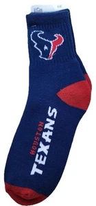 HOUSTON TEXANS NFL FBF ORIGINALS MEN'S SOCKS 10-13 BLUE, RED, & WHITE NWT - Picture 1 of 3