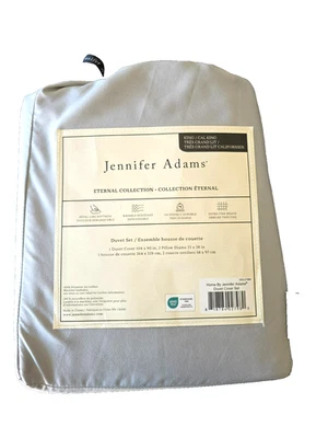 Juego de funda nórdica Jennifer Adams Eternal 3 piezas - Gris - King/Cal King Foto 1 de 4