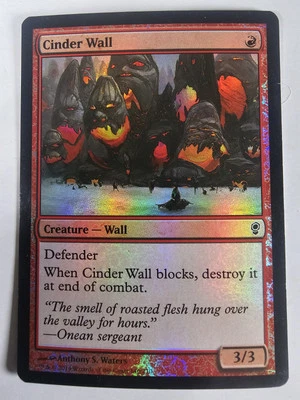 Cinder Wall Foil NM 8th Edition MTG Magic the Gathering -- We Combine Shipping  - Image 1 of 2
