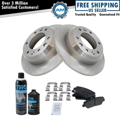 Комплект тормозных колодок и ротора подходит для Hyundai Entourage 2007-2008 годов выпуска 2007-2012 годов выпуска Kia Sedona - Изображение 1 из 4