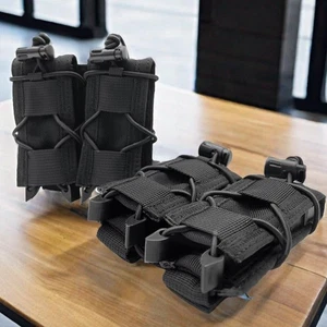 Bolsa de cargador doble para pistola Tactical Molle Open-Top pistola soporte de munición bolsa Mag - Imagen 1 de 12