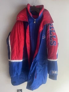 Vintage 90s Buffalo Bills Starter Full Zip Puffer Jacket - XL - Bild 1 von 6