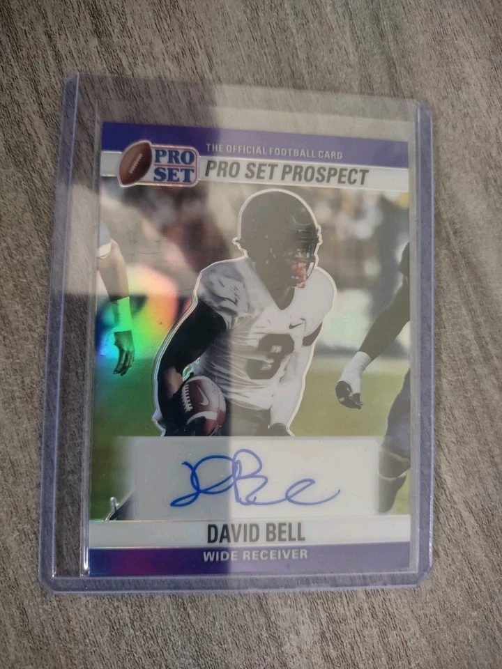 2022 Leaf Pro Set Metal David Bell PURPLE AUTO 29/30 CLEVELAND BROWNS - Image 1 of 2