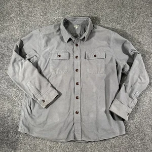 LL Bean Men's Signature 1933 Chamois Flannel Shirt Gray Heather Slim Fit XXL - Picture 1 of 9