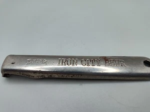 Vintage Iron City Beer "Over the Top" Metal Handheld Bottle Opener 4.25"L - Picture 1 of 10