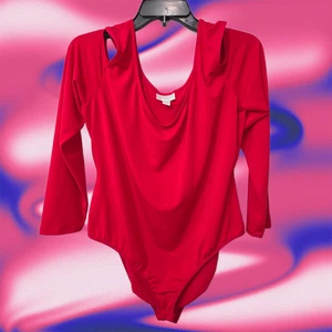 Body Bisou Bisou Rojo Hombro Frío Talla XL - Imagen 1 de 9