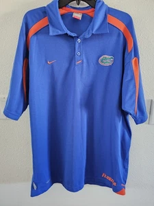 Nike Fit Dry Mens Team Polo Florida Gators Orange And Blue Size XL - Picture 1 of 7