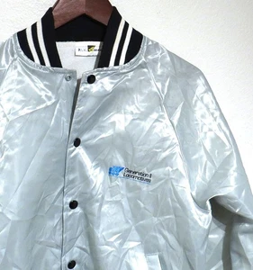 Chaqueta de satén de colección GENERACIÓN II LOCOMOTORAS MED Ziegler Caterpillar Train Engine - Imagen 1 de 10