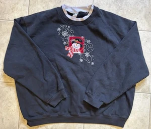 Sudadera Pullover Vintage Decorada Originales Abuela Navidad Muñeco de Nieve 2XL - Imagen 1 de 5