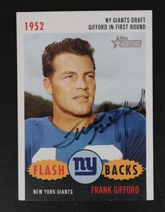 Frank Gifford 2006 Topps Heritage Signed Auto - Picture 1 of 2