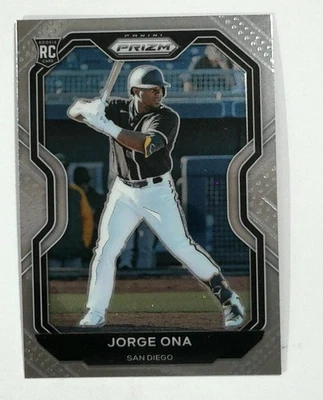 2021 Panini Prizm #209 Jorge Ona San Diego Padres RC Baseball Rookie Card - Image 1 of 2