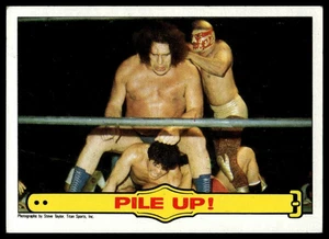 1985 Topps WWF Pro Wrestling Stars #50 Pile Up! Andre The Giant - Picture 1 of 2