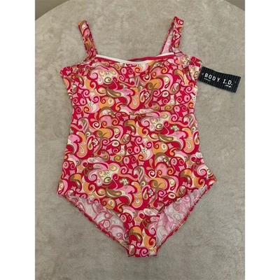 NWT Body ID Women's Paisley One-Piece Swimsuit Size 16 NEW!  - Image 1 of 4