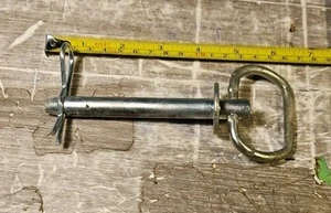 SILVER ZINC HITCH PIN WITH COTTER PIN 1/2" X 4" - Picture 1 of 1