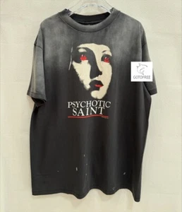 T-SHIRT GOTOFREE 25SS NERA SAINT PSICOTICA VINTAGE SPIAGGIA CALIFORNIA TOP TEE - Foto 1 di 7