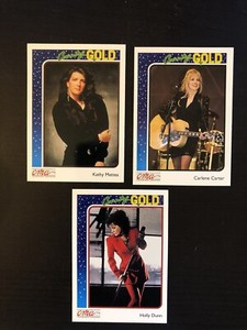 1992 Country Gold Kathy Mattea Holly Dunn Carlene Carter June Trading card 2 CMA