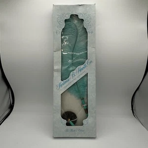 Vintage Federfeder Stift mit Halter blau für Hochzeit - Bild 1 von 6